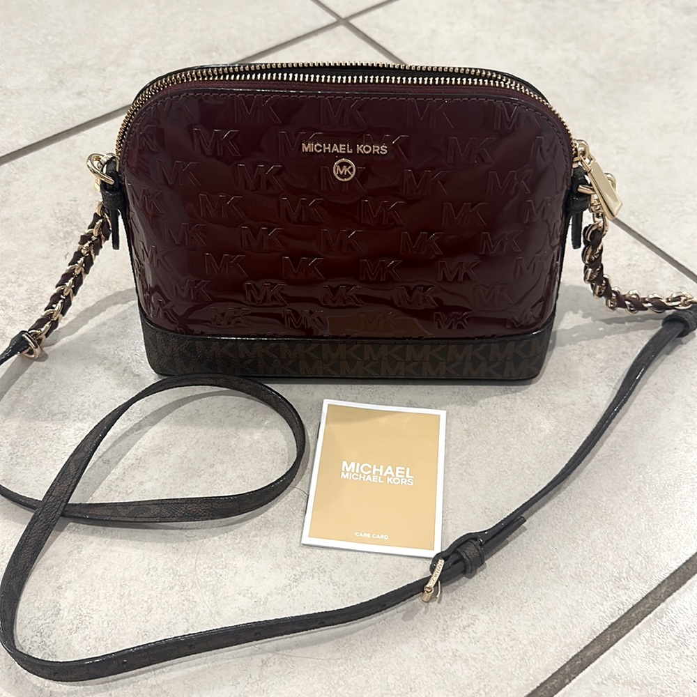 Michael Kors - Maroon Crossbody Bag